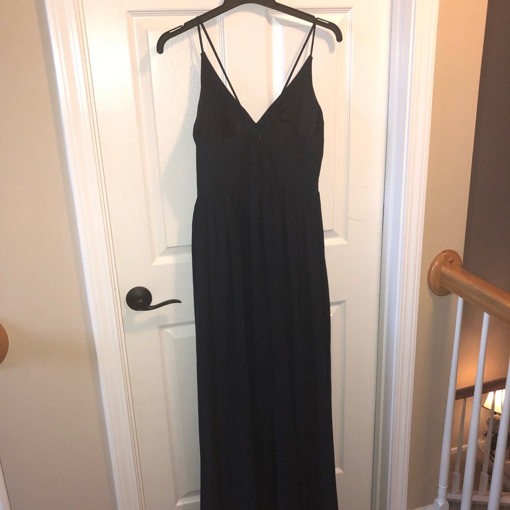 Beautiful Chiffon Navy Dress